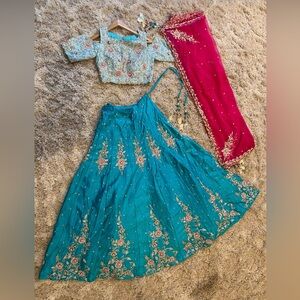 Elegant Wedding Lehenga Embroidered Zardozi Bridal